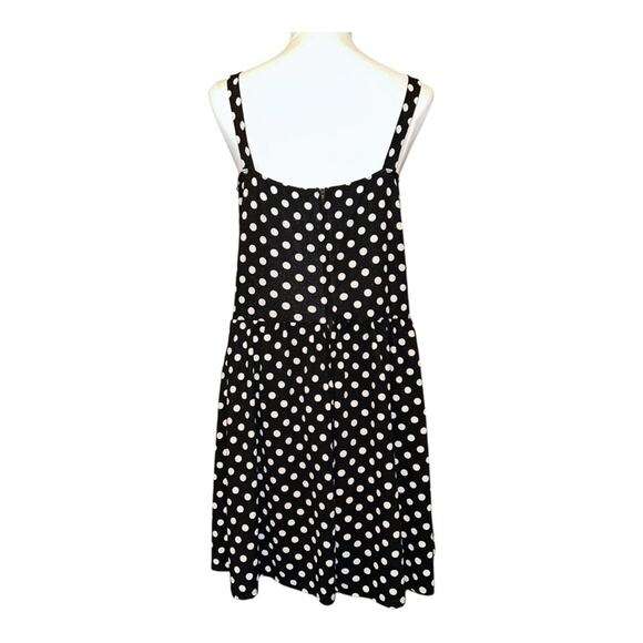 Women’s Black and White Polka Dot Dress Swing Pin-Up Size 2X Plus - Picture 2 of 8